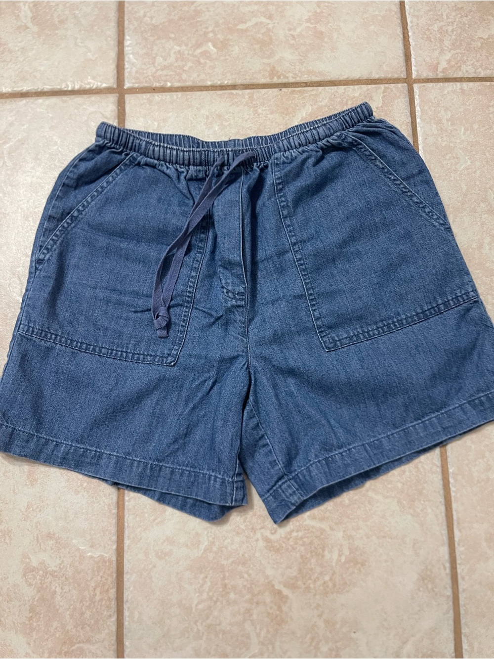 L.L. Bean Light Blue Classic Fit Denim Shorts